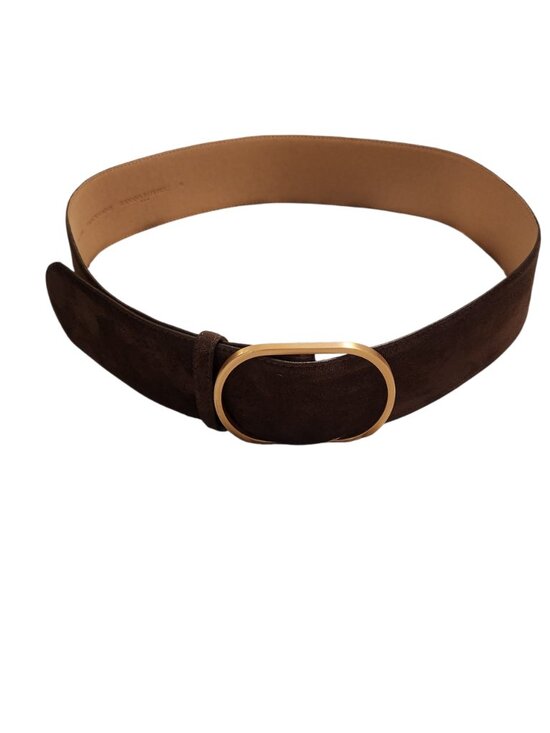 Banana Republic Accessories - Banana Republic Wide Vegan Suede Belt Chocolate Brown Size XL